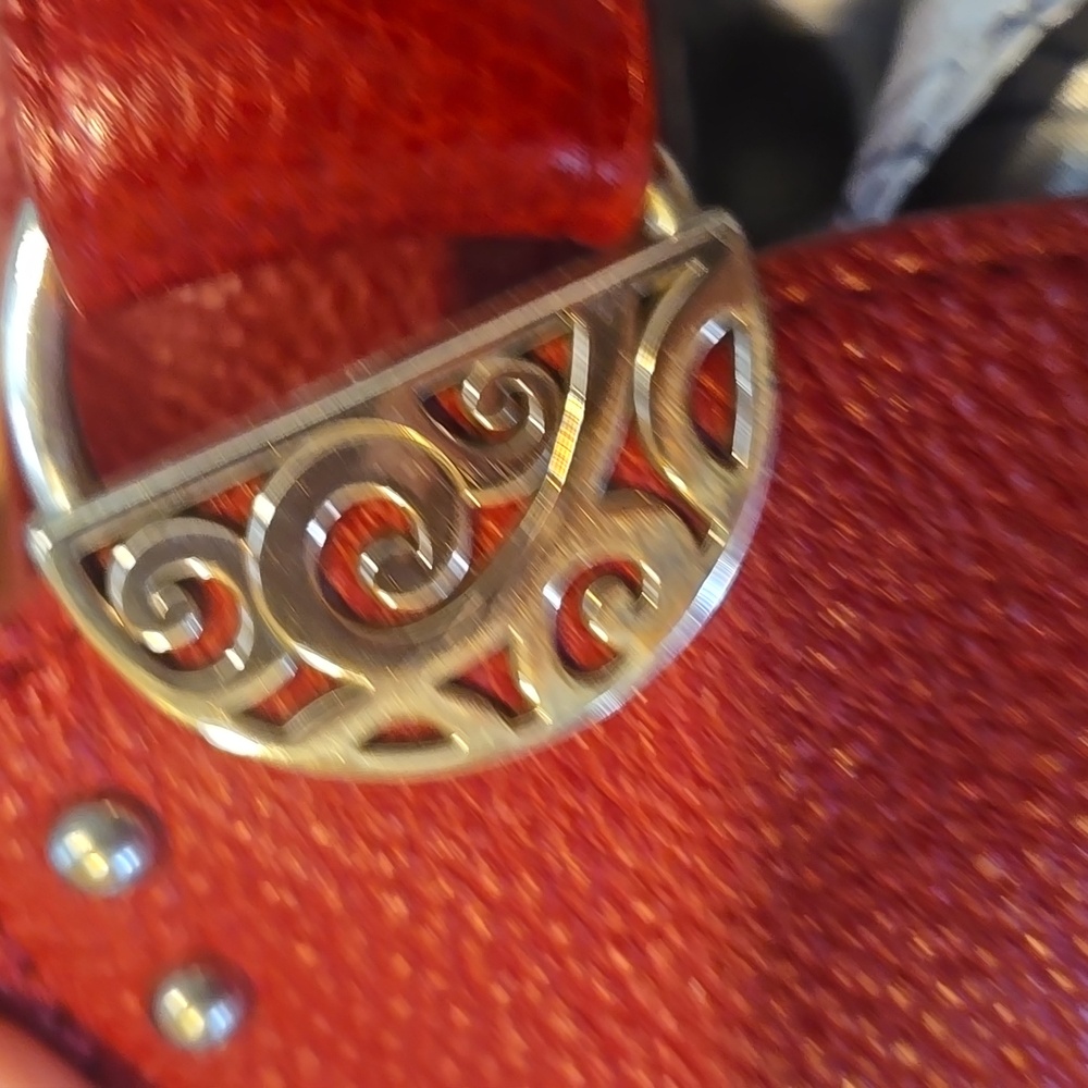 Brighton Andie Deep Burgundy Studded Pebbled Leather Shoulder Bag - Picture 14 of 16